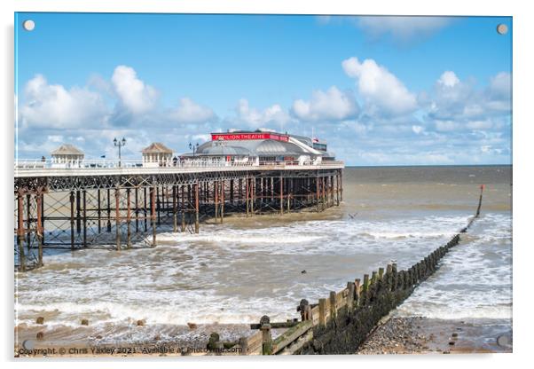 Cromer pier on the North Norfolk coast Acrylic by Chris Yaxley