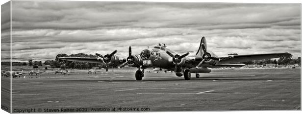 Boeing B17 Flying Fortress 4 Canvas Print by Steven Ralser