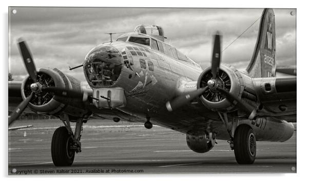 Boeing B17 Flying Fortress 3 Acrylic by Steven Ralser