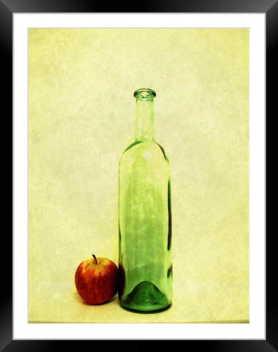unbottled apple Framed Mounted Print by Heather Newton