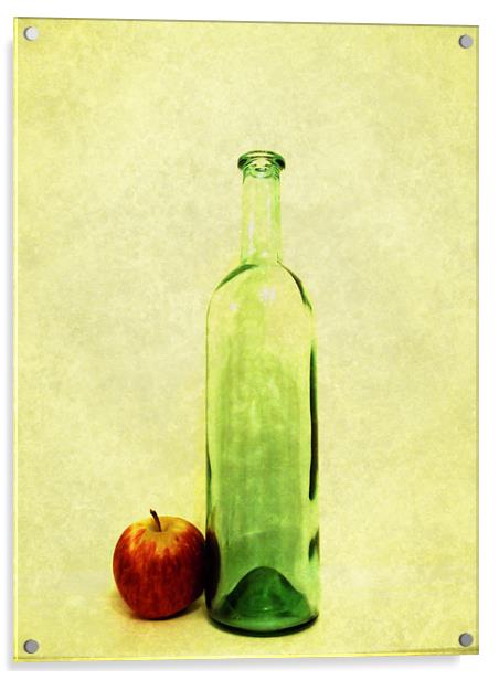 unbottled apple Acrylic by Heather Newton