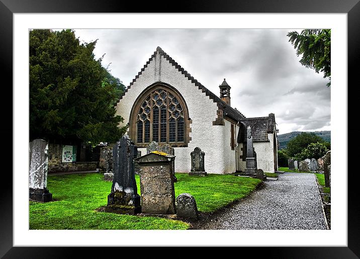 Fortingall Church Framed Mounted Print by Jacqi Elmslie