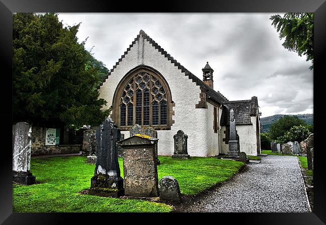 Fortingall Church Framed Print by Jacqi Elmslie