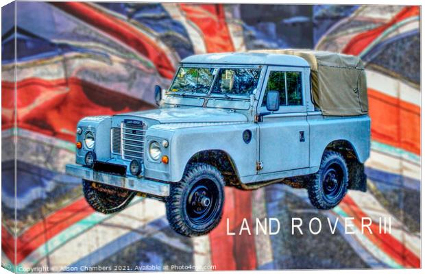 Land Rover Series III Canvas Print by Alison Chambers