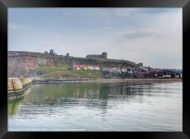 Whitby  Framed Print by Sue Walker