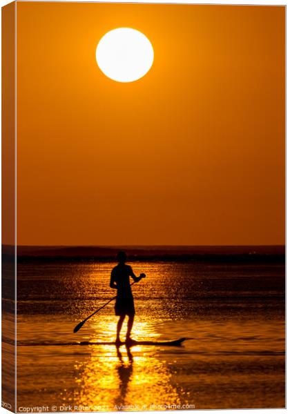 Stand up Paddling Canvas Print by Dirk Rüter