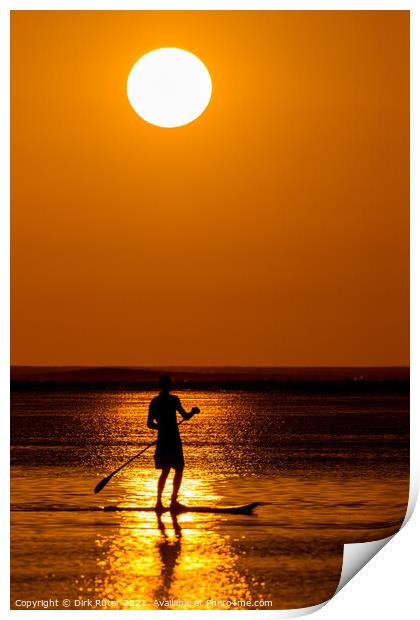 Stand up Paddling Print by Dirk Rüter