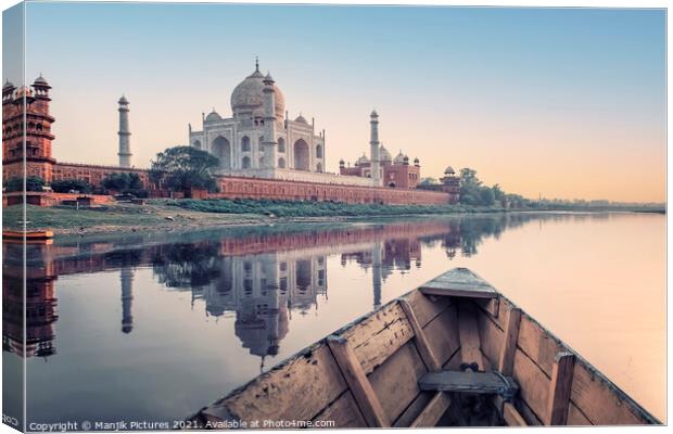 Yamuna river Canvas Print by Manjik Pictures