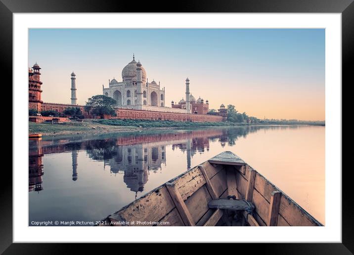 Yamuna river Framed Mounted Print by Manjik Pictures