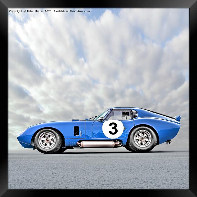 Cobra Daytona Coupe Framed Print by Peter Hatter