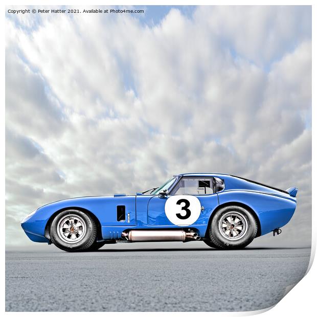 Cobra Daytona Coupe Print by Peter Hatter