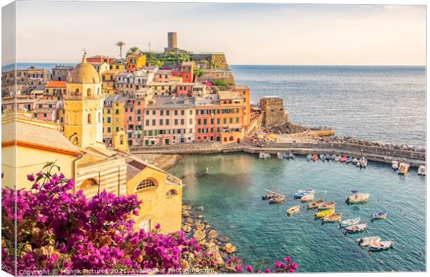Vernazza Canvas Print by Manjik Pictures