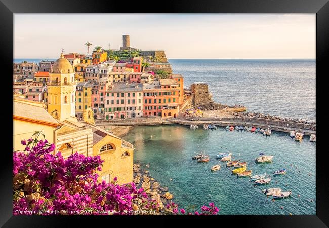 Vernazza Framed Print by Manjik Pictures