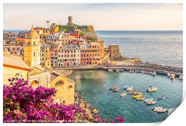 Vernazza Print by Manjik Pictures