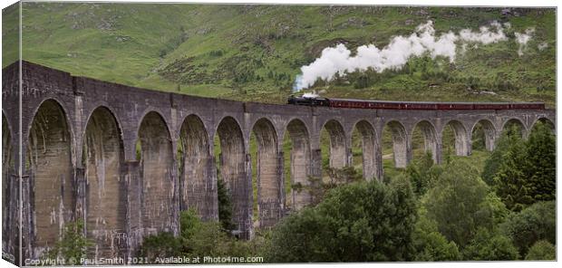 The Jacobite Steam Express Canvas Print by Paul Smith