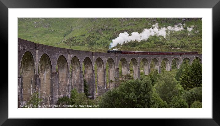 The Jacobite Steam Express Framed Mounted Print by Paul Smith