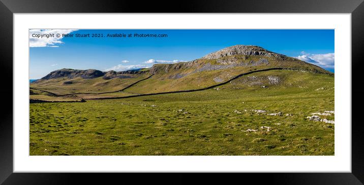 Smearsett Scar above Stainforth in the Yorkshire Dales Framed Mounted Print by Peter Stuart