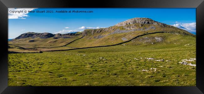 Smearsett Scar above Stainforth in the Yorkshire Dales Framed Print by Peter Stuart