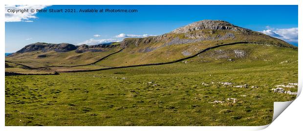 Smearsett Scar above Stainforth in the Yorkshire Dales Print by Peter Stuart