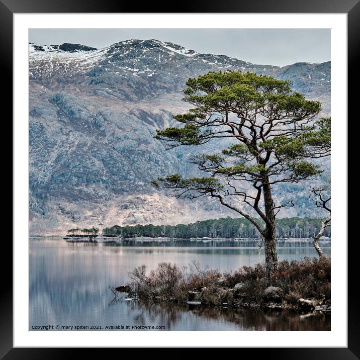 Magical Loch Maree Framed Mounted Print by mary spiteri