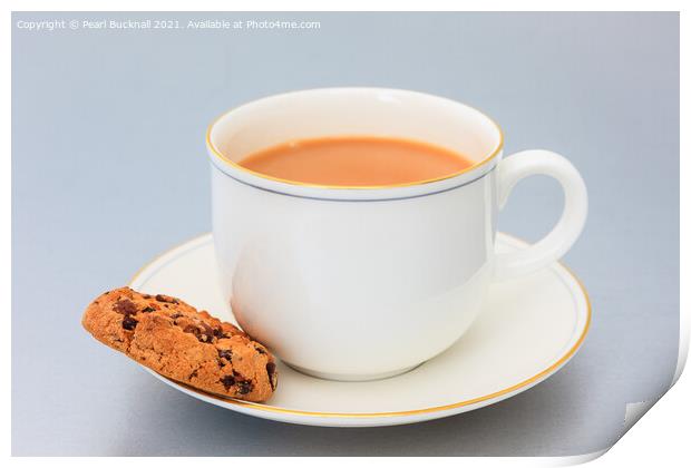 Cup of Tea and a Biscuit Print by Pearl Bucknall