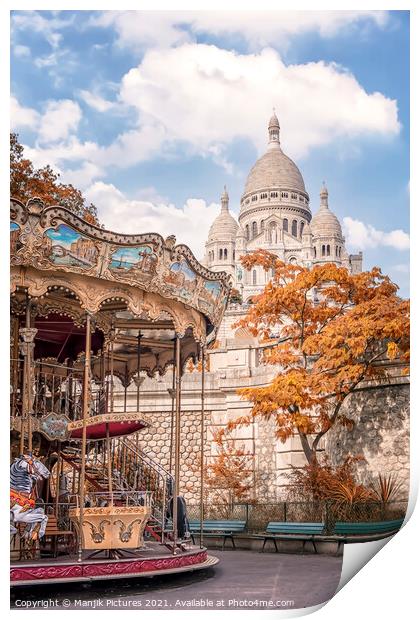Montmartre Print by Manjik Pictures