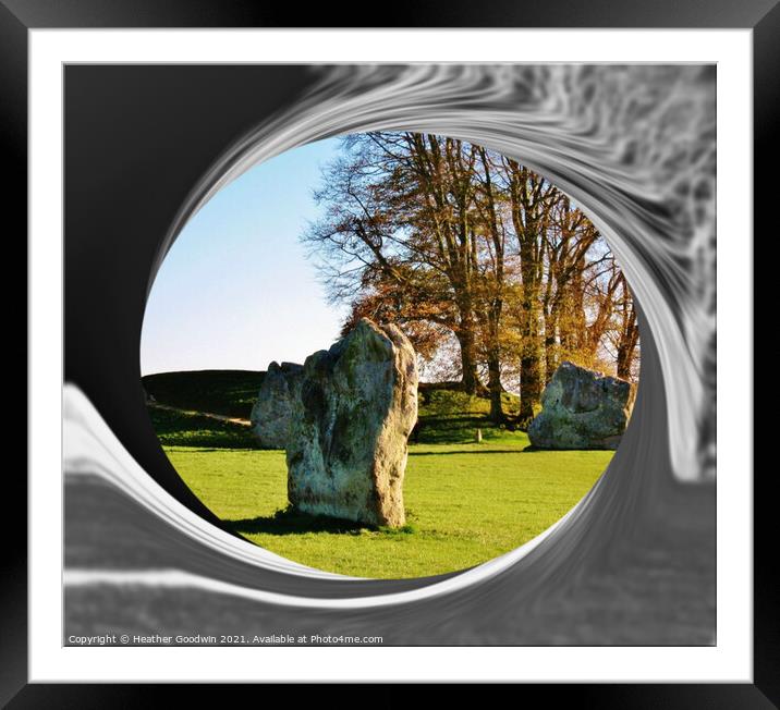 Avebury Framed Mounted Print by Heather Goodwin