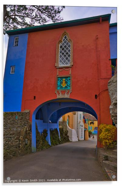 Portmeirion Architecture Acrylic by Kevin Smith