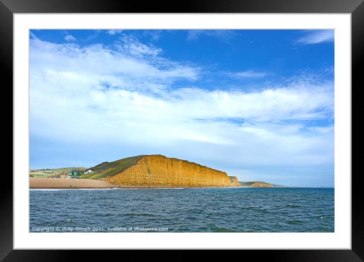 East Cliff Dorset Framed Mounted Print by Philip Gough