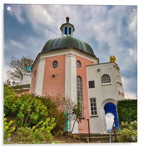 Portmeirion architecture Acrylic by Kevin Smith