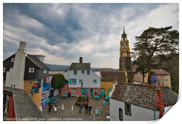 Portmeirion Village Print by Kevin Smith
