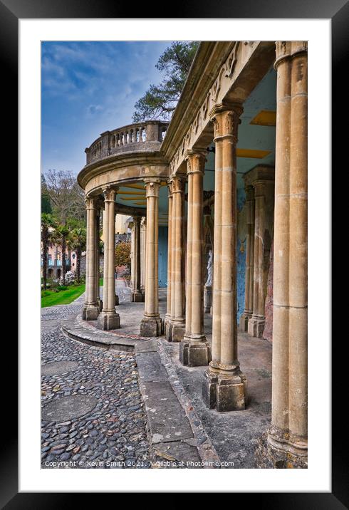 Portmeirion Pillars Framed Mounted Print by Kevin Smith