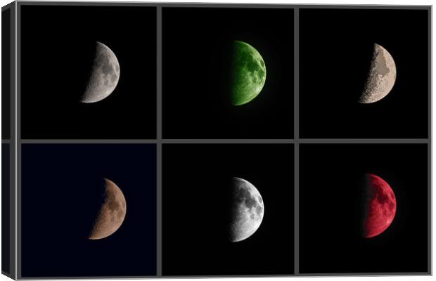 Crescent Moon Art Canvas Print by mark humpage