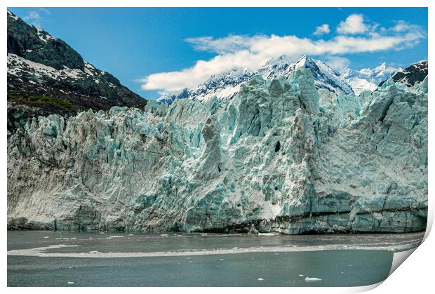 Margerie Glacier, Alaska, USA Print by Mark Llewellyn