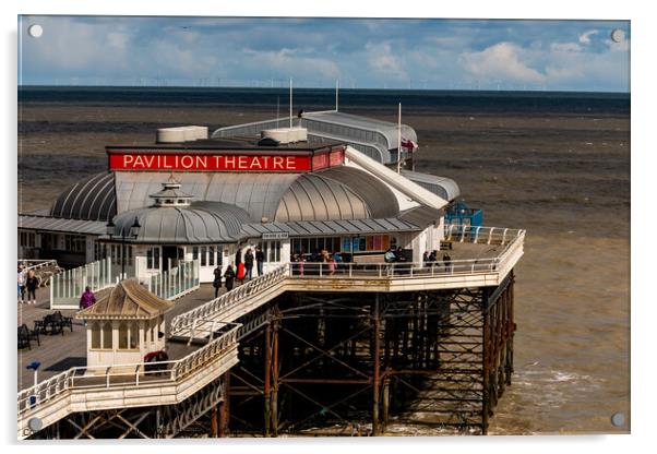 The Pavilion Theatre, Cromer pier Acrylic by Chris Yaxley