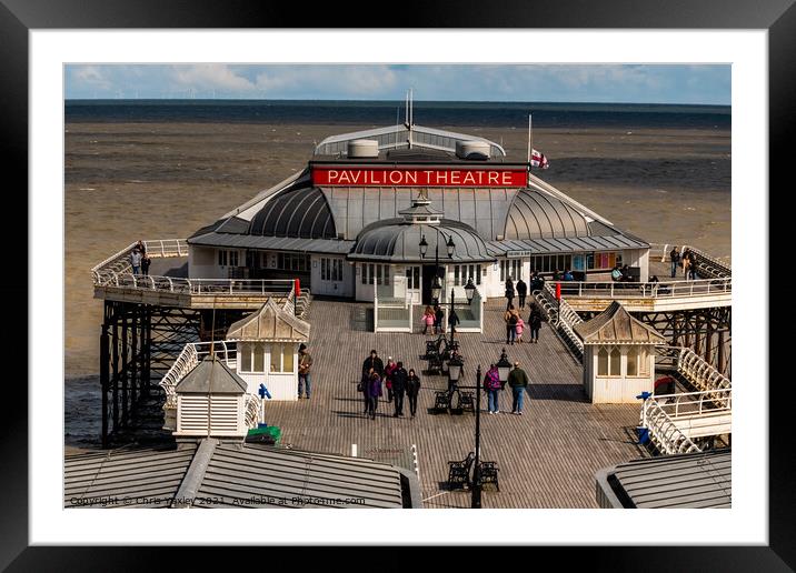 The Pavilion Theater, Cromer pier Framed Mounted Print by Chris Yaxley