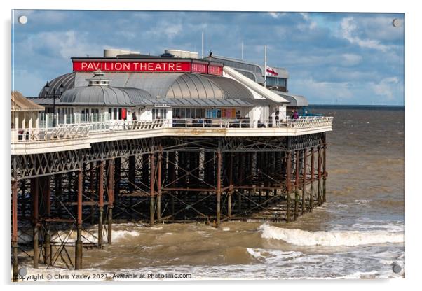 The Pavilion Theatre, Cromer Pier Acrylic by Chris Yaxley