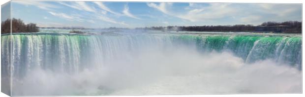 Canada, Scenic Niagara Waterfall, Horseshoe Falls, Canadian side Canvas Print by Elijah Lovkoff