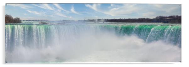Canada, Scenic Niagara Waterfall, Horseshoe Falls, Canadian side Acrylic by Elijah Lovkoff