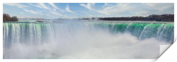 Canada, Scenic Niagara Waterfall, Horseshoe Falls, Canadian side Print by Elijah Lovkoff