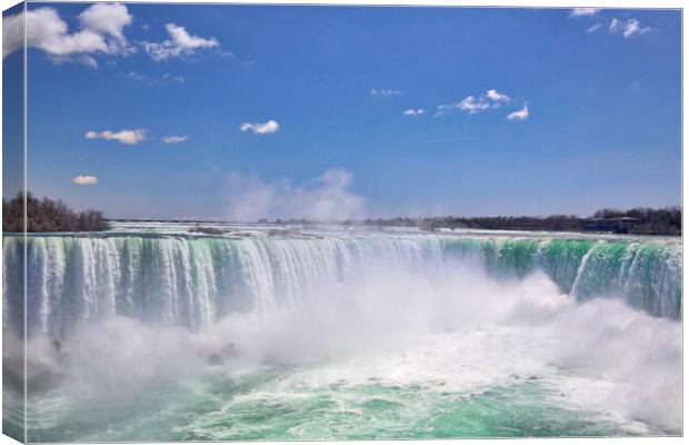 Canada, Majestic Niagara Waterfall Canvas Print by Elijah Lovkoff