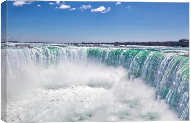 Canada, Scenic Niagara Waterfall, Horseshoe Falls, Canadian side Canvas Print by Elijah Lovkoff