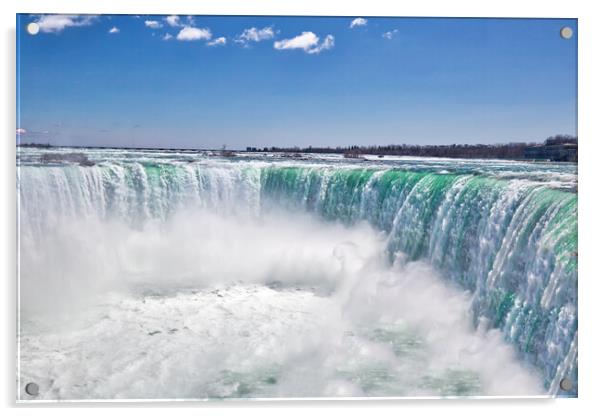 Canada, Scenic Niagara Waterfall, Horseshoe Falls, Canadian side Acrylic by Elijah Lovkoff