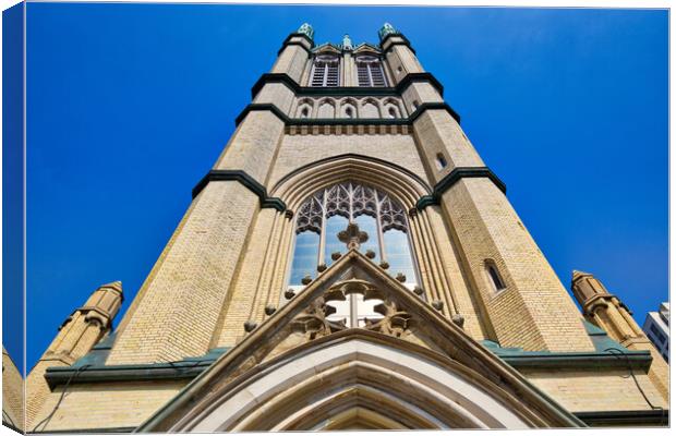 Toronto United Metropolitan church, one of the largest and most  Canvas Print by Elijah Lovkoff