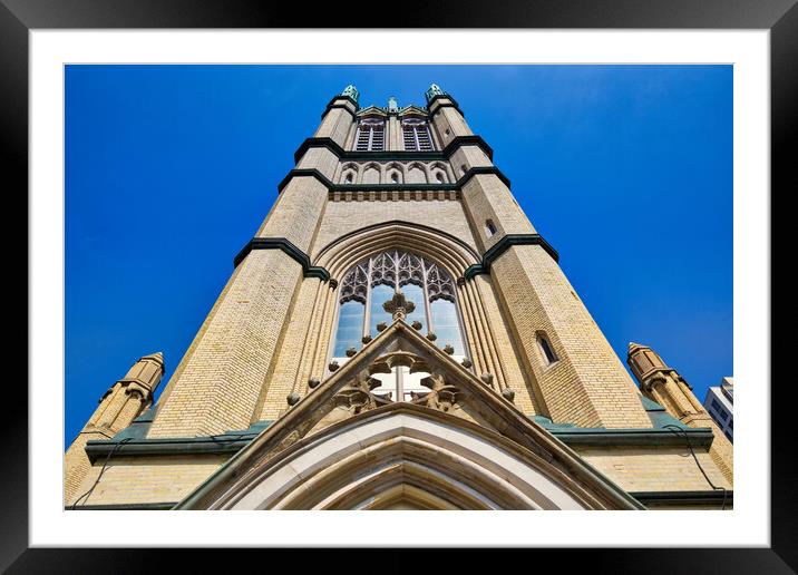 Toronto United Metropolitan church, one of the largest and most  Framed Mounted Print by Elijah Lovkoff