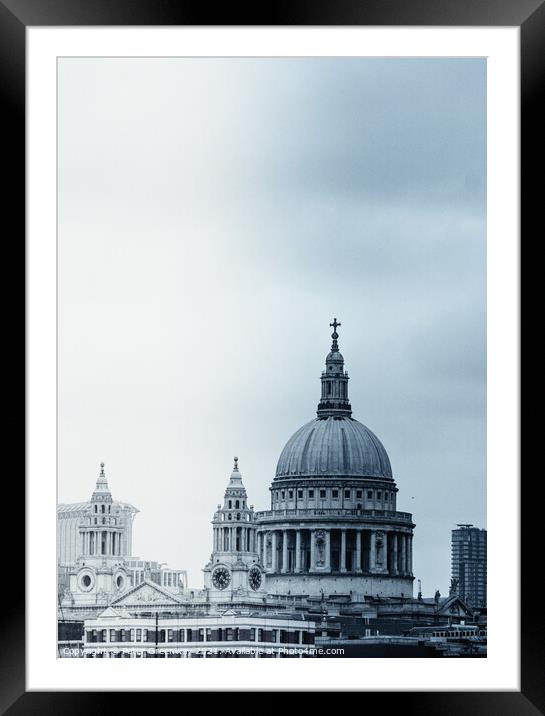 St Paul Cathedral London Framed Mounted Print by Peter Greenway