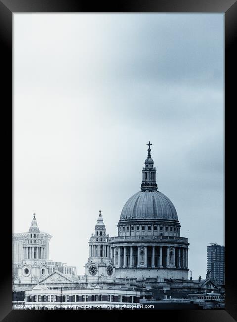 St Paul Cathedral London Framed Print by Peter Greenway