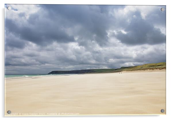 Stunning Traigh Mhor, Tolsta, Isle of Lewis Acrylic by Kasia Design