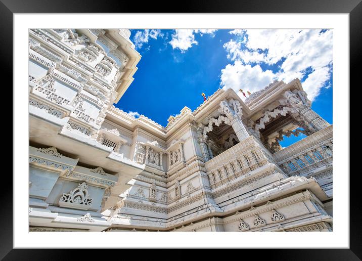 BAPS Shri Swaminarayan Mandir Hindu Temple in Toronto Framed Mounted Print by Elijah Lovkoff