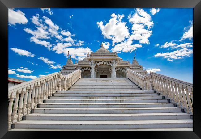 BAPS Shri Swaminarayan Mandir Hindu Temple in Toronto Framed Print by Elijah Lovkoff